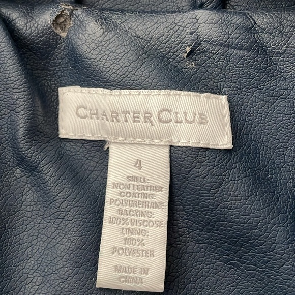 Want it FREE? Make a Bundle | Charter Faux Leather Jacket | Size: 4 - Picture 7 of 7